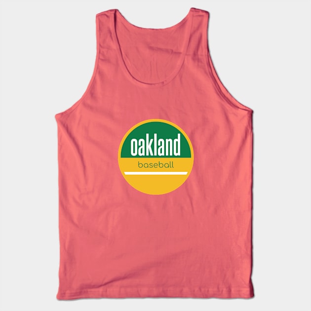 Oakland baseball Tank Top by BVHstudio